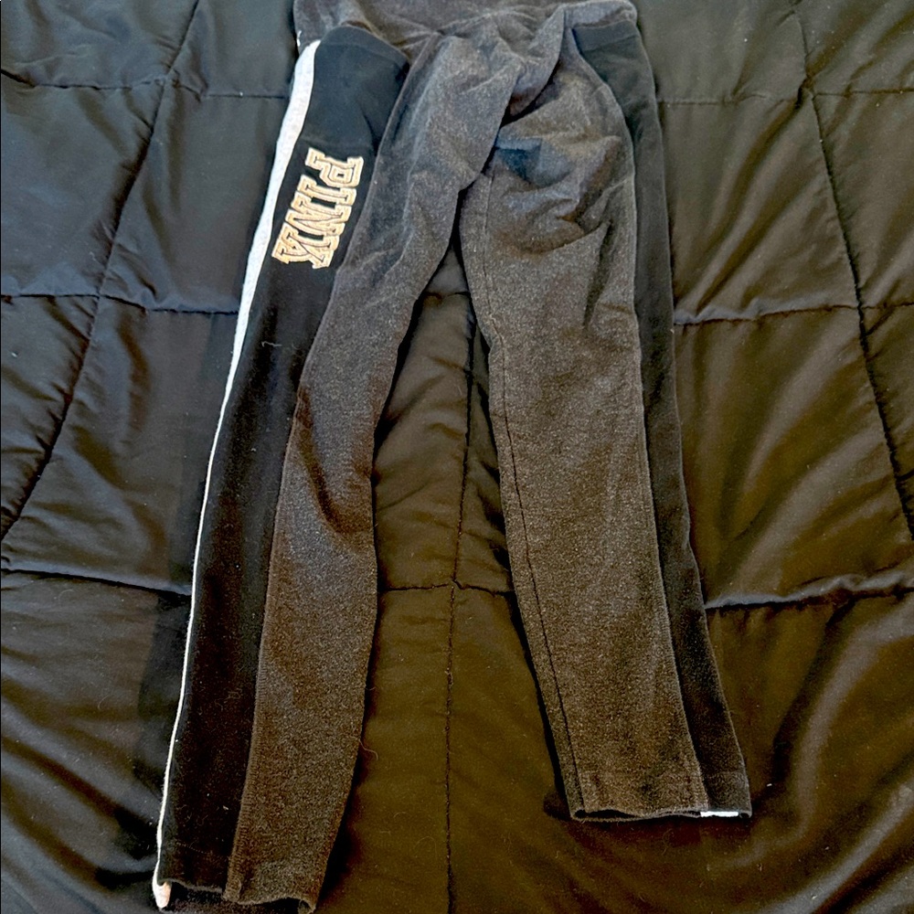 Pink Women’s Charcoal and Black Leggings